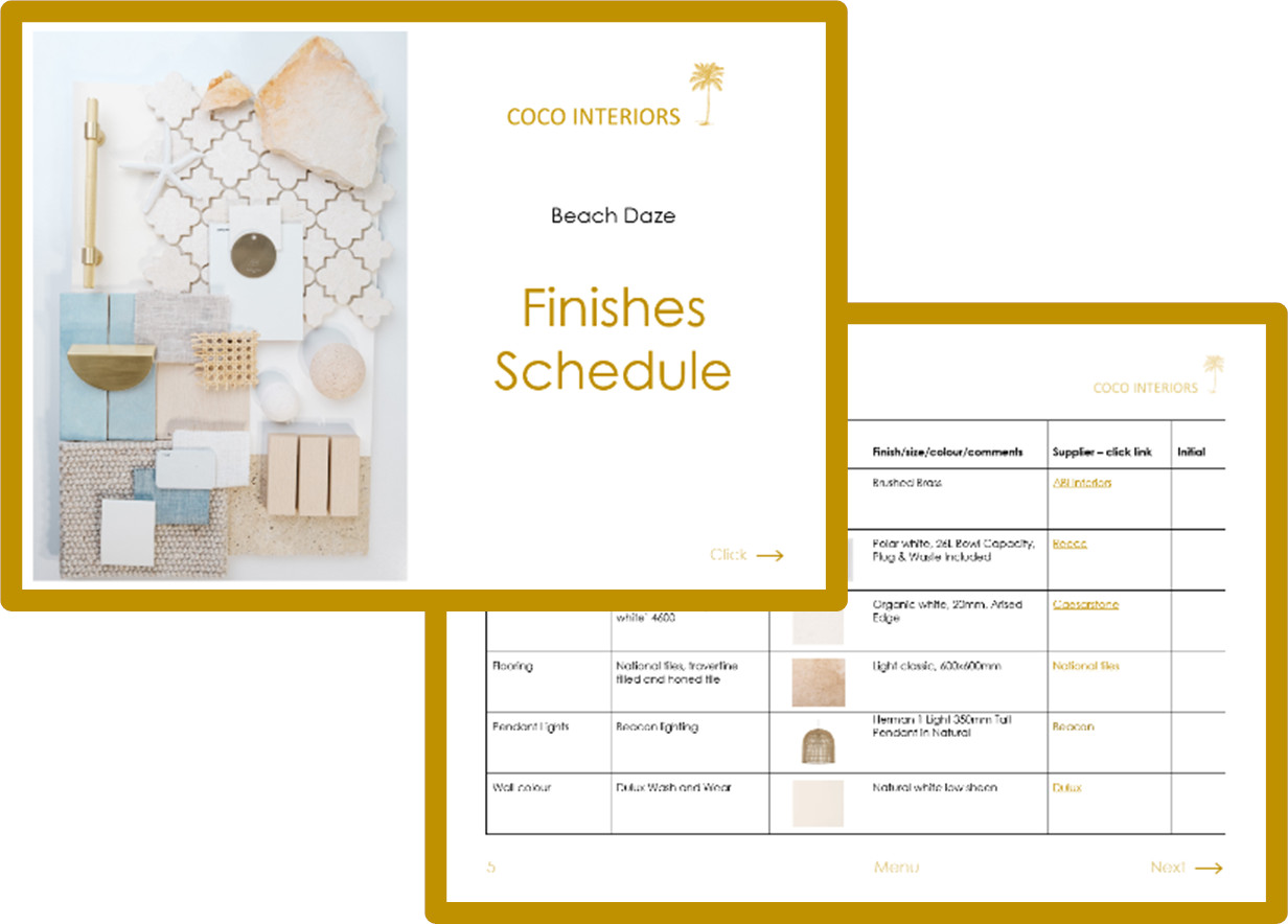 Beach Daze Finish Schedule