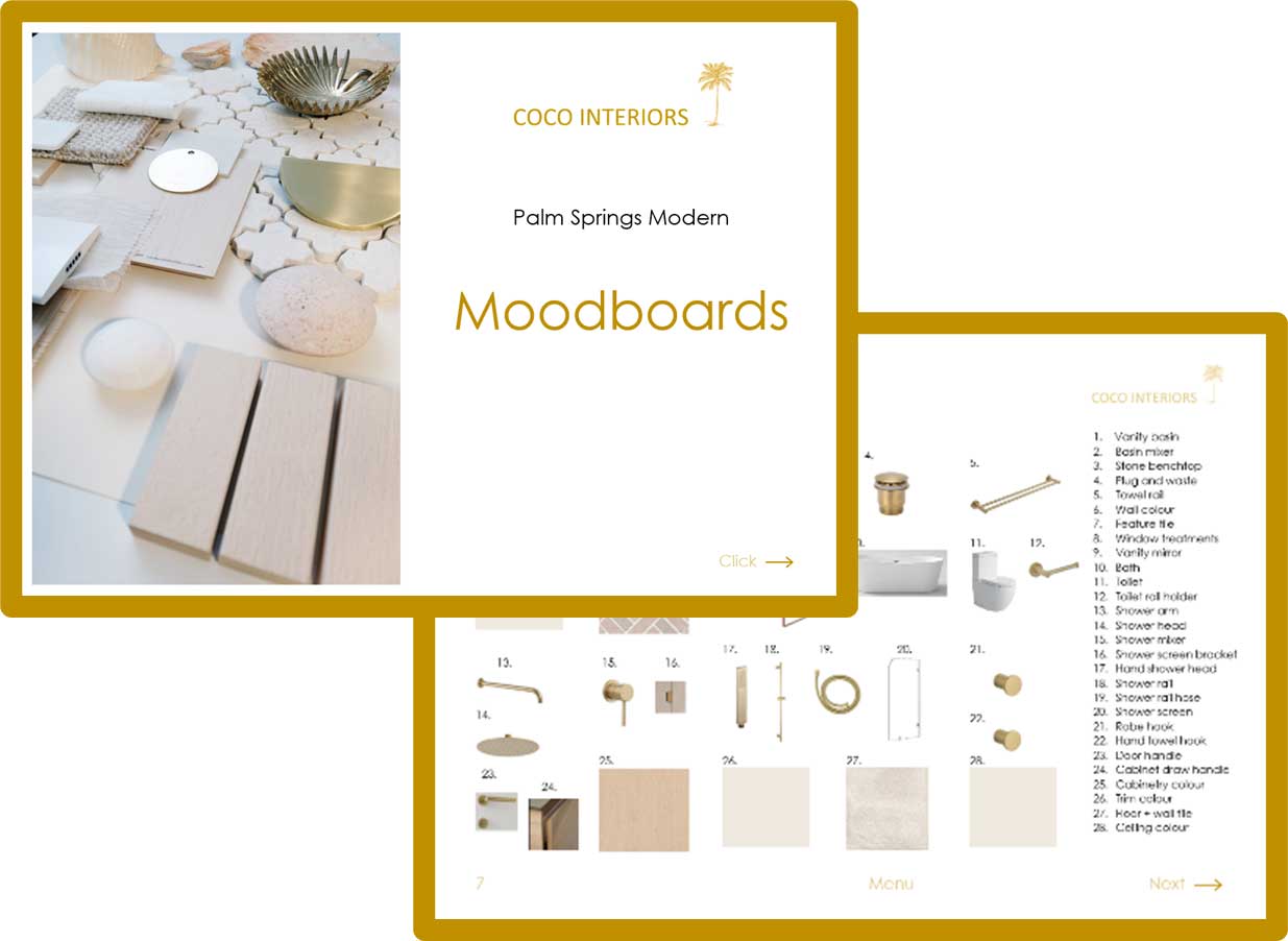 Palm Springs Modern Sneak Peek Moodboard